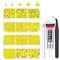 qiipii Lemon Yellow AB Resin Rhinestones for Crafting Citrine Flatback Jelly Stones 2mm 3mm 4mm 5mm 6mm Diamonds Crystals Gems for Face Eyes Makeup Tumblers Bottles DIY Crafts Clothes Shoes Phones